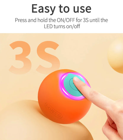 Smart Pet Cat Bouncing Automatic Rolling Ball Toy