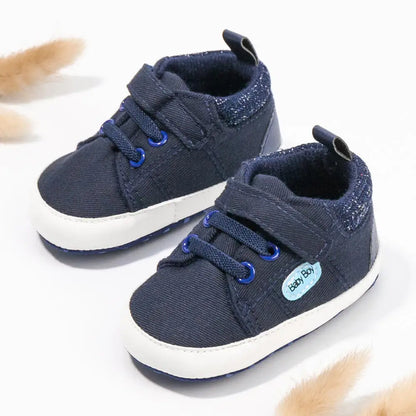 Newborn Baby Solid Color Canvas Shoes