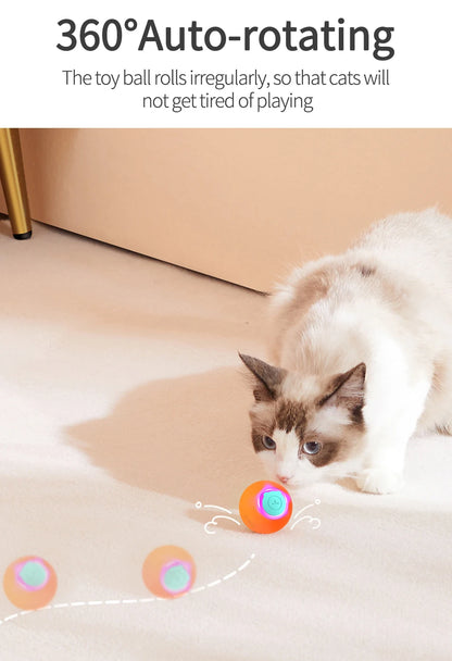 Smart Pet Cat Bouncing Automatic Rolling Ball Toy