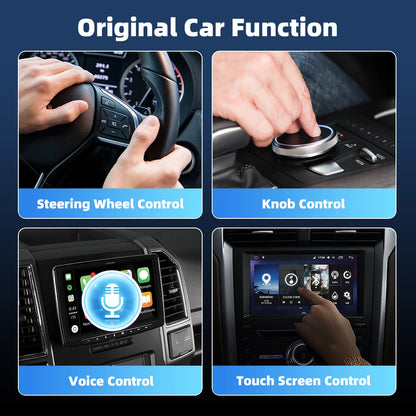 Wireless 2 in1 CarPlay Adapter for Apple iPhone Android