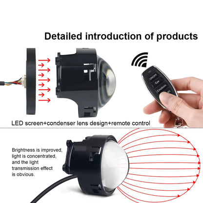Cool Decoration Dynamic LED Car Headlights
