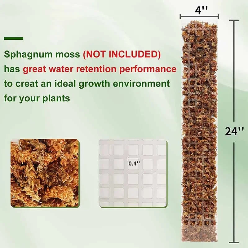 Moss Pole Plastic Plant Stand