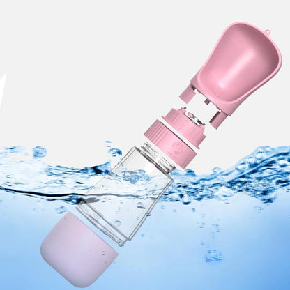 2 In 1 Portable Pet Dog Water Bottle