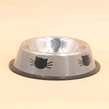 Pet Cat Dog Bowl with Non-Slip Rubber Base