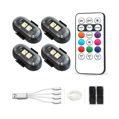 Wireless Remote Control Car LED Light