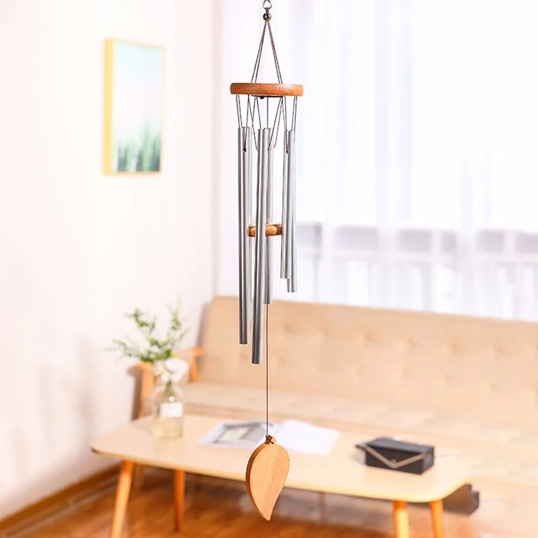Good Luck Wind Chimes, 6 Tubes Bell Pendant For Home Decorations