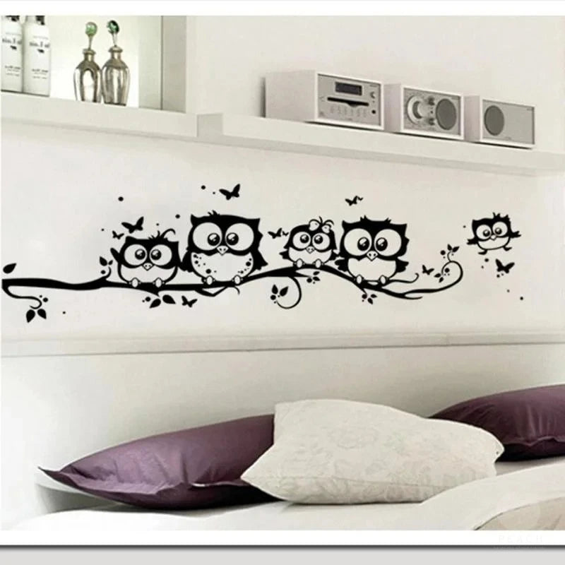Owl Butterfly Wall Sticker Home Decor