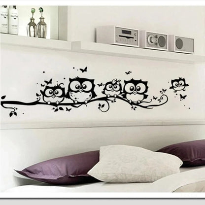 Owl Butterfly Wall Sticker Home Decor