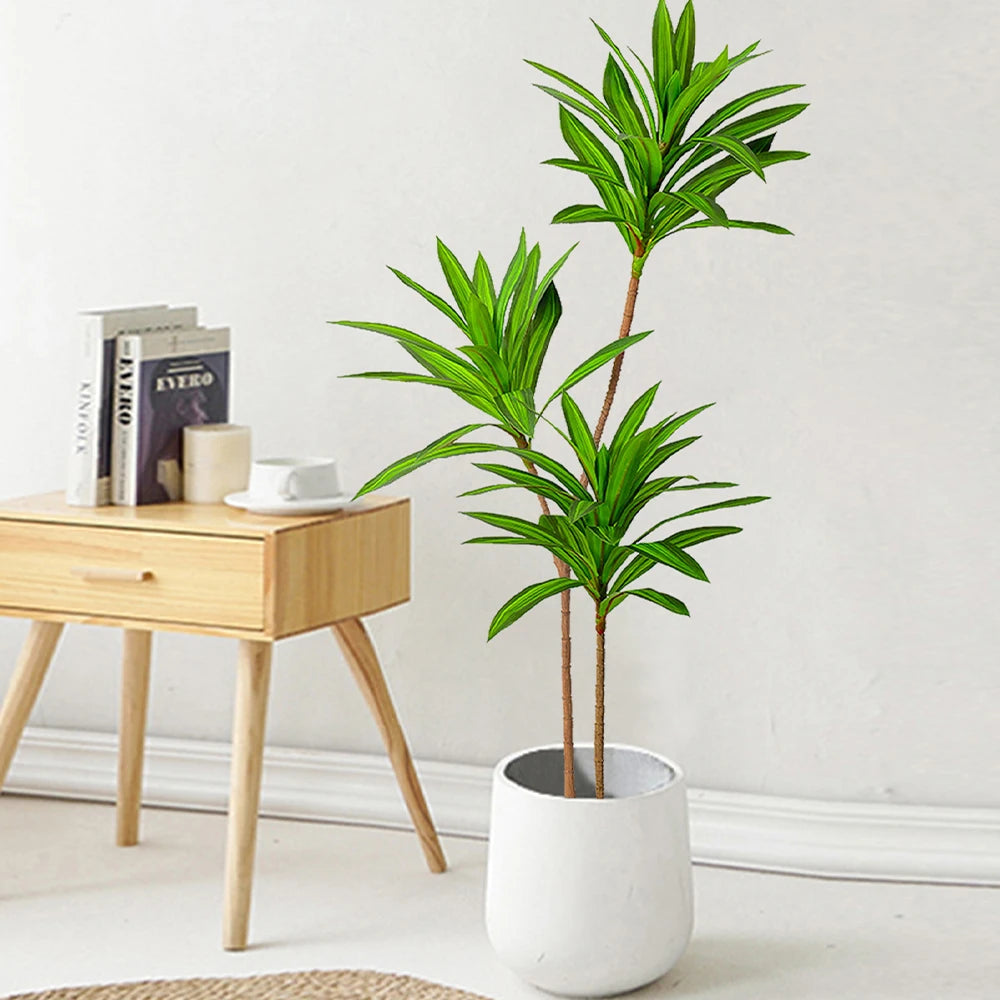 Large Artificial Tropical Plants Fake Green Leaves