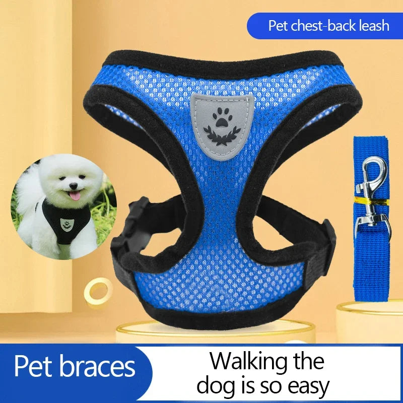Pet Cat Dog Harness Leash Adjustable
