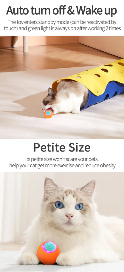 Smart Pet Cat Bouncing Automatic Rolling Ball Toy