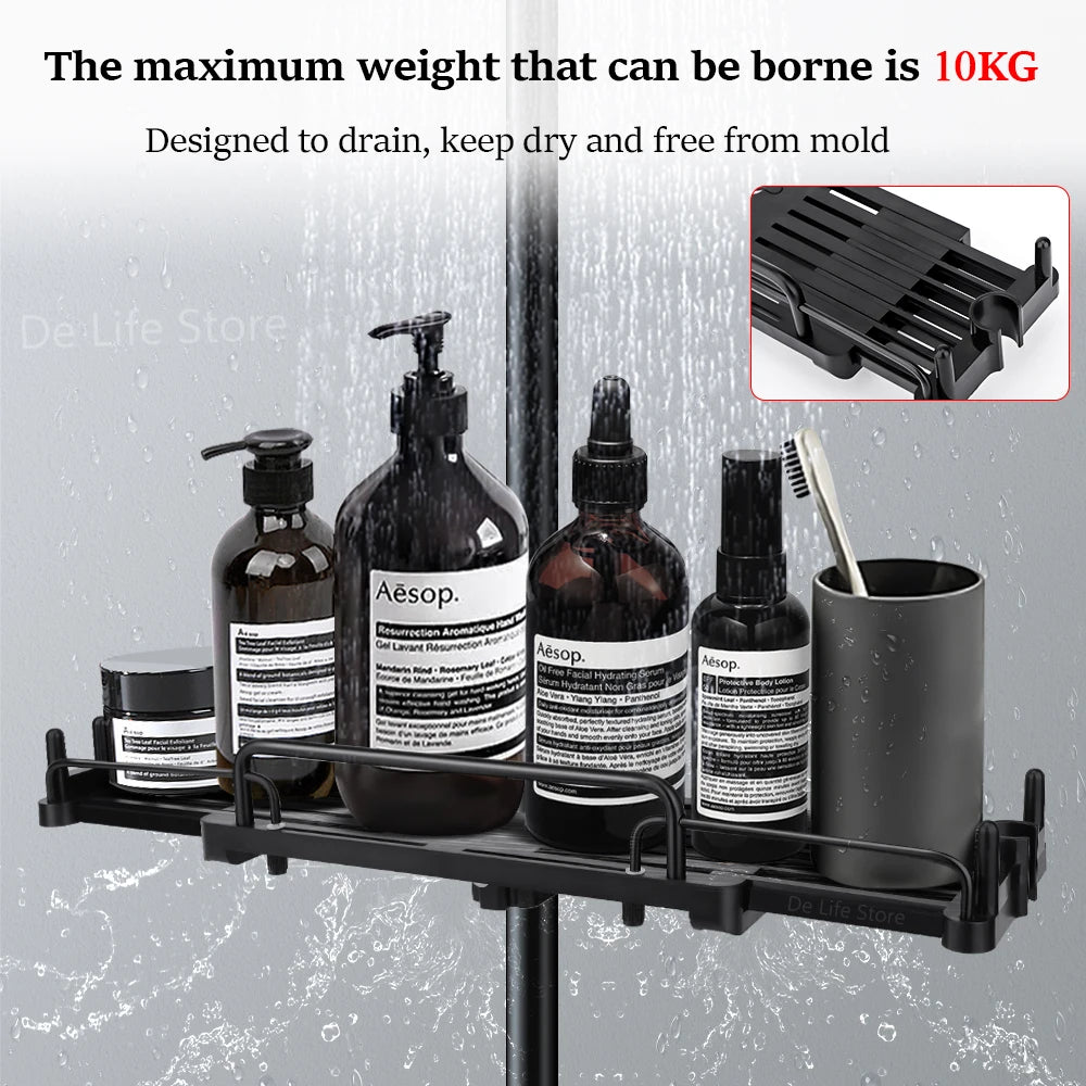 Extendable Shower Shelf Bathroom Shelf Without Drilling