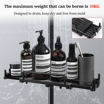 Extendable Shower Shelf Bathroom Shelf Without Drilling