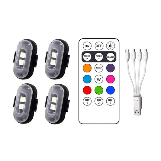 Wireless Remote Control Car LED Light