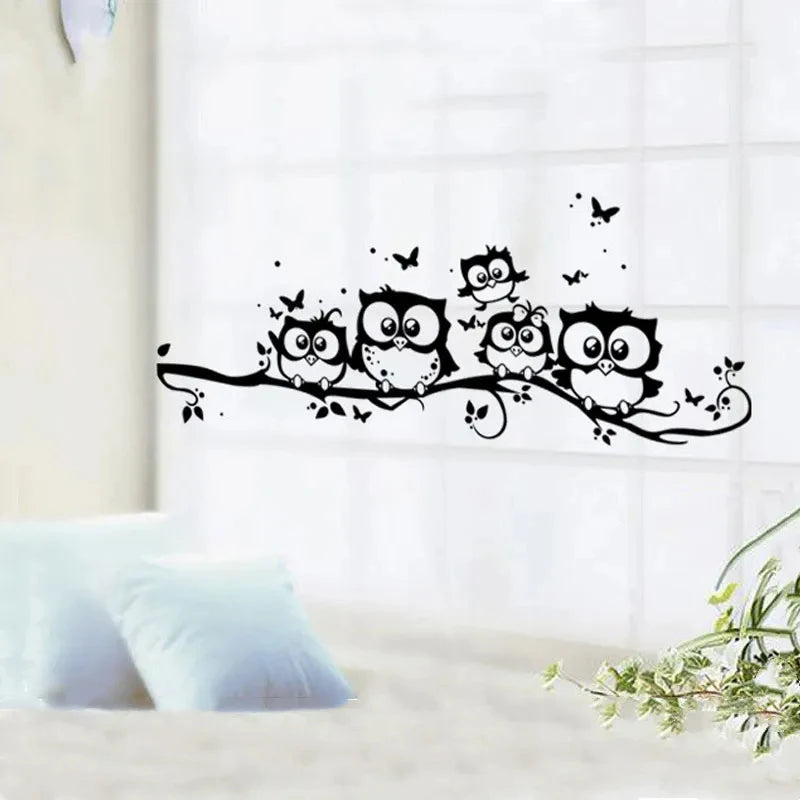 Owl Butterfly Wall Sticker Home Decor
