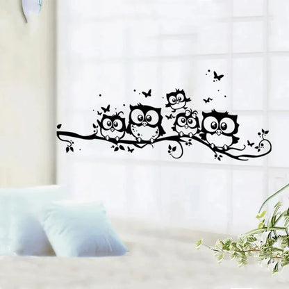 Owl Butterfly Wall Sticker Home Decor