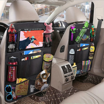 Car Back Multi Pocket Storage Bag with Tablet Holder