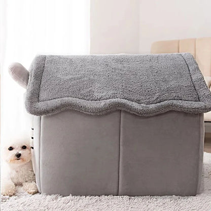 Indoor Warm Dog House Soft Pet Bed Tent House