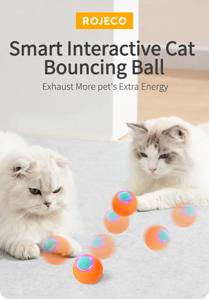 Smart Pet Cat Bouncing Automatic Rolling Ball Toy
