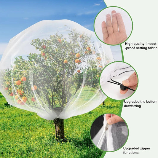 Large Fruits Tree Netting Cover with Zipper