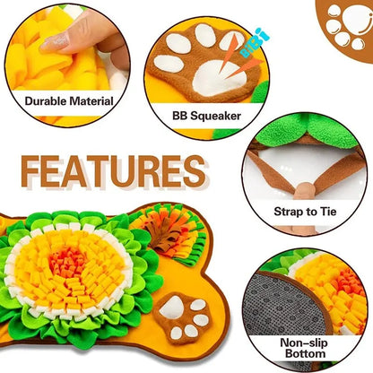 Pet Dog Interactive Slow Food Mat Training Educational Toys