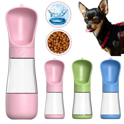 2 In 1 Portable Pet Dog Water Bottle