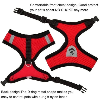 Pet Cat Harness Leash Adjustable