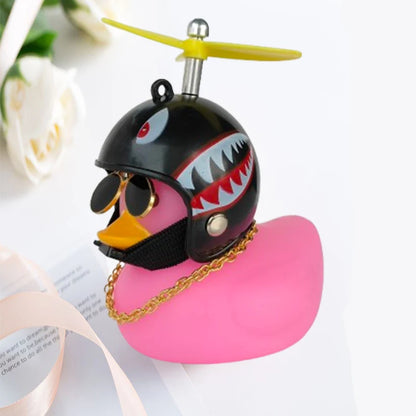 Car Broken Wind Helmet Small Yellow Duck Car Decoration