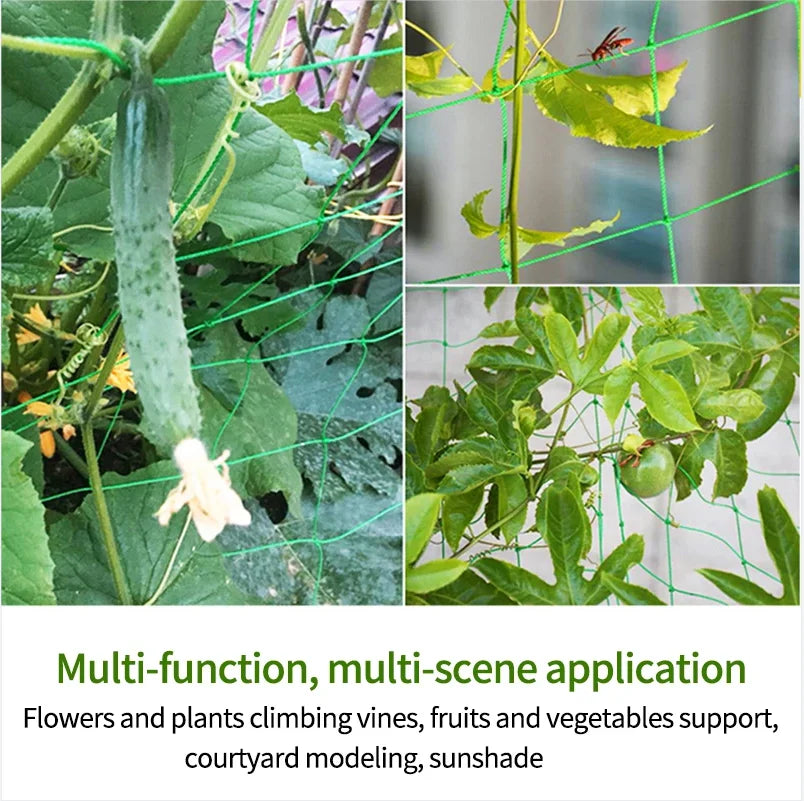Plant Trellis Pergolas, Heavy-Duty Polyester Grow Net