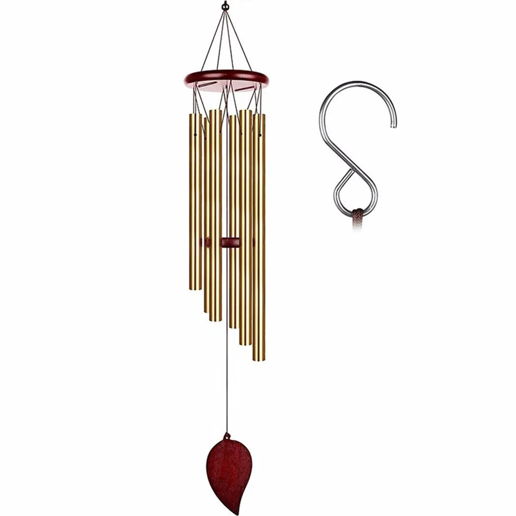 Good Luck Wind Chimes, 6 Tubes Bell Pendant For Home Decorations