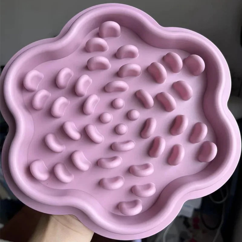 Pet Cat Dog Slow Food Bowls With Suction Cup
