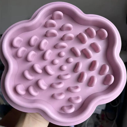 Pet Cat Dog Slow Food Bowls With Suction Cup