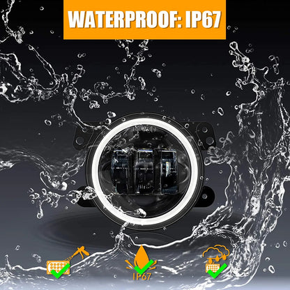 4 Inch LED Fog Lights Round Car Driving Light