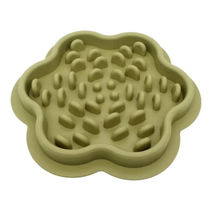 Pet Cat Dog Slow Food Bowls With Suction Cup