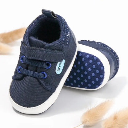 Newborn Baby Solid Color Canvas Shoes