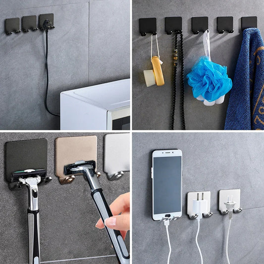 Punch Free Shaving Razor Holder Storage Hook