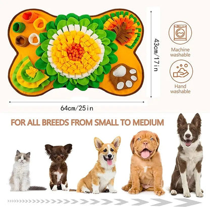 Pet Dog Interactive Slow Food Mat Training Educational Toys