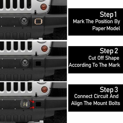 Flush Mount Work Off Road Spot Beam LED Pods Light