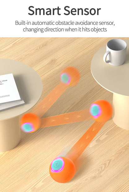 Smart Pet Cat Bouncing Automatic Rolling Ball Toy