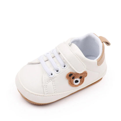 High Quality PU Cute Bear Baby Sneaker