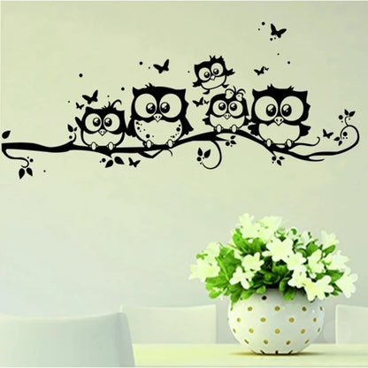Owl Butterfly Wall Sticker Home Decor