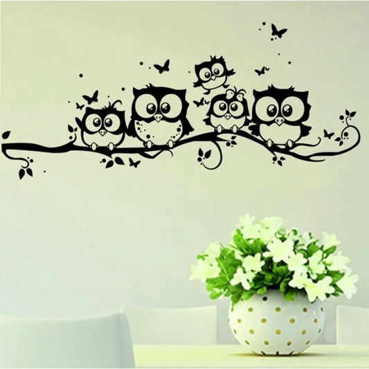 Owl Butterfly Wall Sticker Home Decor