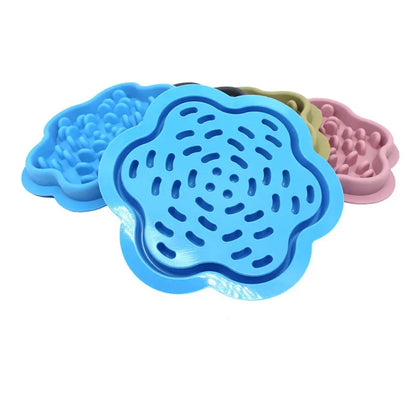 Pet Cat Dog Slow Food Bowls With Suction Cup