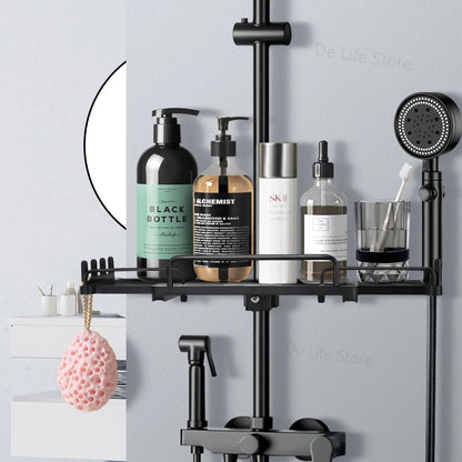Extendable Shower Shelf Bathroom Shelf Without Drilling