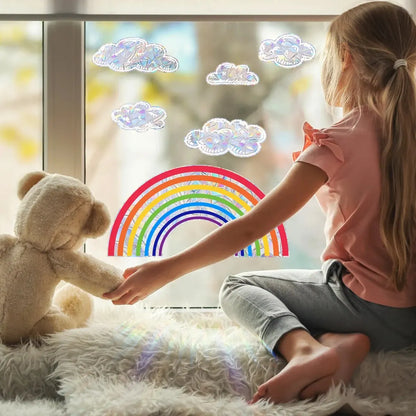 Rainbow Clouds, Sunlight Refraction Wall Stickers, Window Stickers