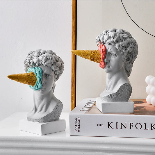 Ice Cream David Figurine Home Decor Sculpture