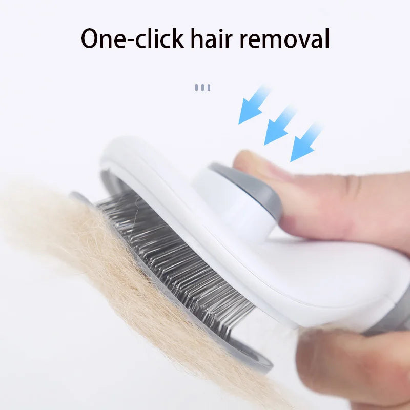Pet Comb Stainless Steel Needle Comb Pet Dog Cleaning Brush