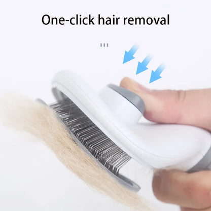 Pet Comb Stainless Steel Needle Comb Pet Dog Cleaning Brush