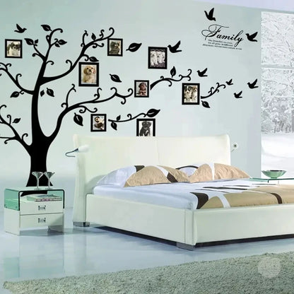 Big Size Wall Sticker,Family Tree Wall Decal With Photo Frames