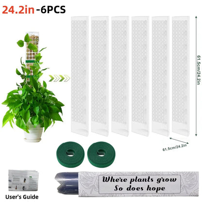 Moss Pole Plastic Plant Stand